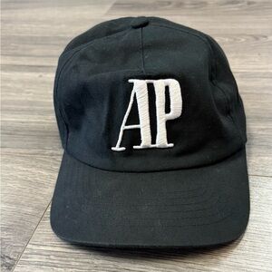Cactus Jack x AP Black Cap with White AP Logo